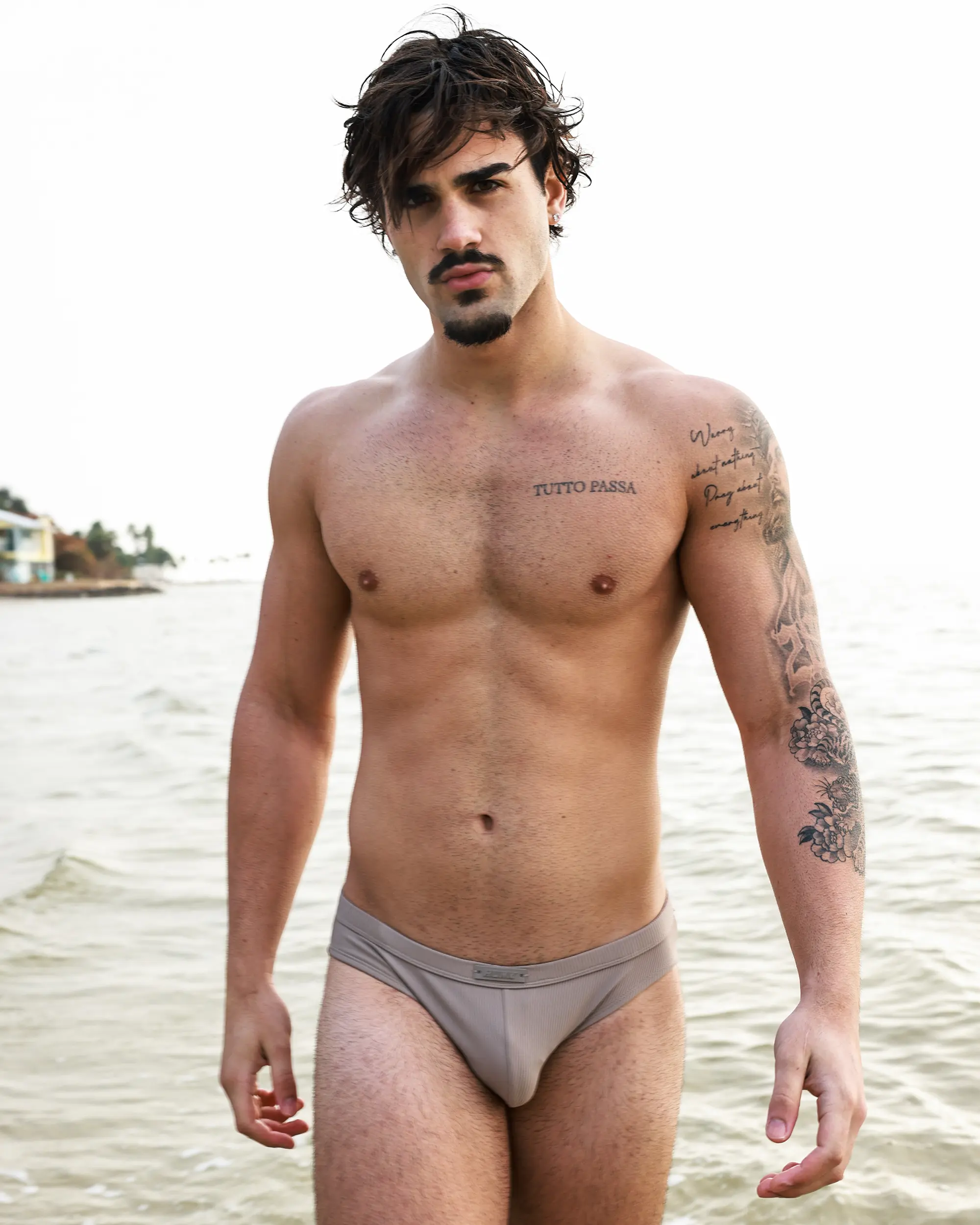 Driftwood Ribbed Swim Brief - Image 7