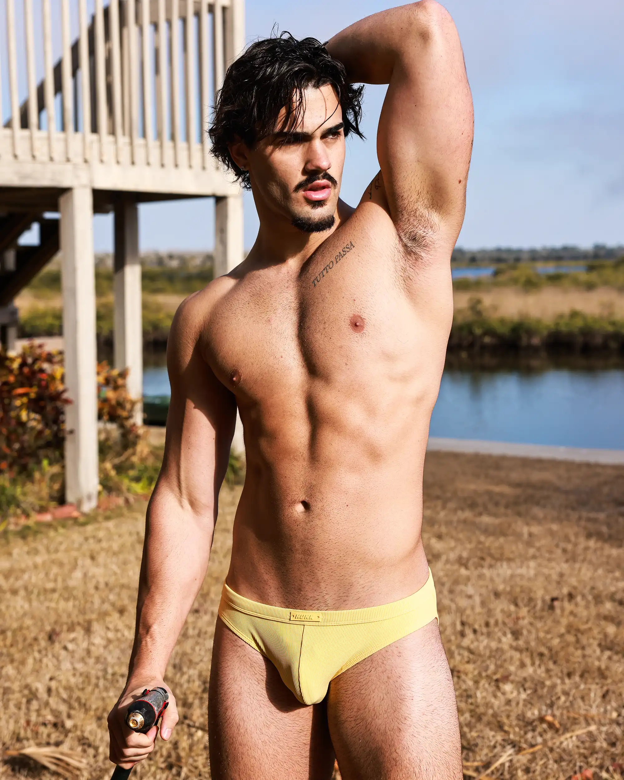 Sunwash Ribbed Swim Brief - Image 7